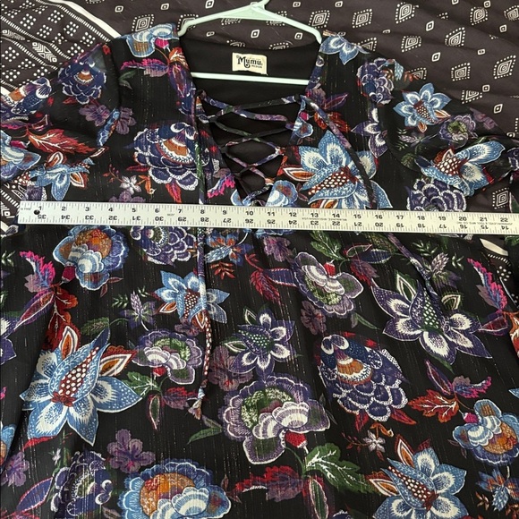 SHOW ME YOUR MUMU Perveen Pirate lace up tunic - Picture 6 of 9